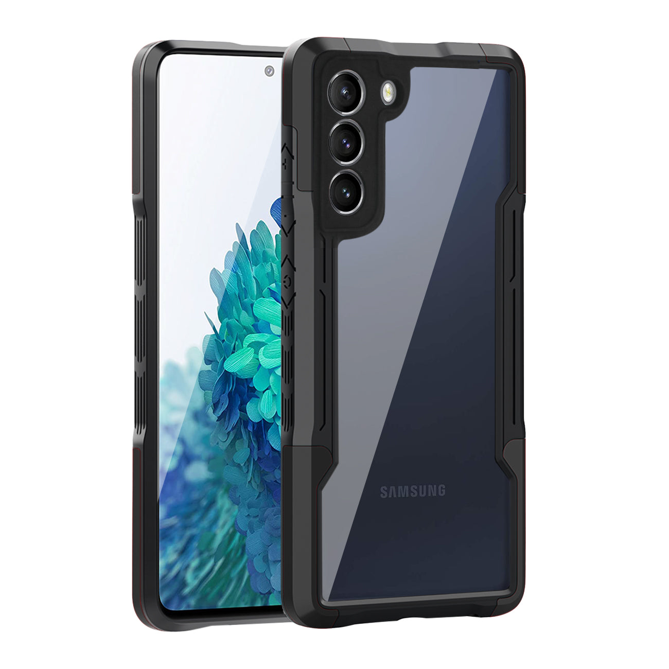 Shockproof Excellent Grip with Silky Feeling for Samsung Galaxy S21 FE In Black